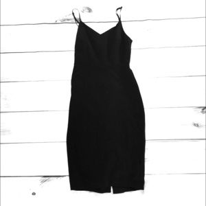 1. State Spaghetti Strap Black Mini Dress